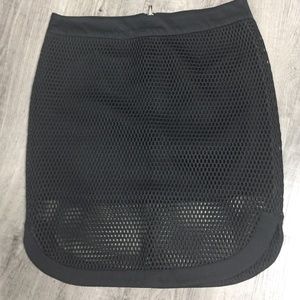 (3 for $30) Etam Paris size 38 mini skirt with mesh overlay